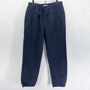 Alex Mill Women’s Navy Linen Cotton High Rise Chino Relaxed Pants Medium